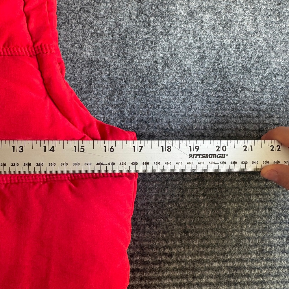 Lululemon Red Quilted Puffer Vest Womens Snap Front High Neck Sleeveless Jacket - Picture 4 of 6
